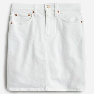 J. Crew White Denim Mini Skirt, Size 32